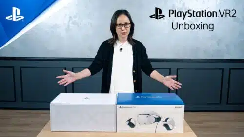 Unboxing do PlayStation VR2 mostra o headset em detalhes