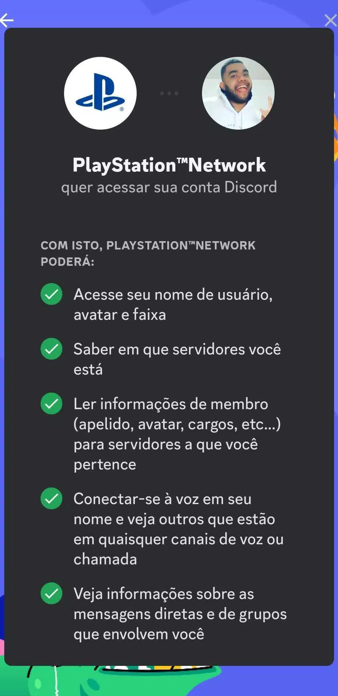 Discord no PlayStation celular