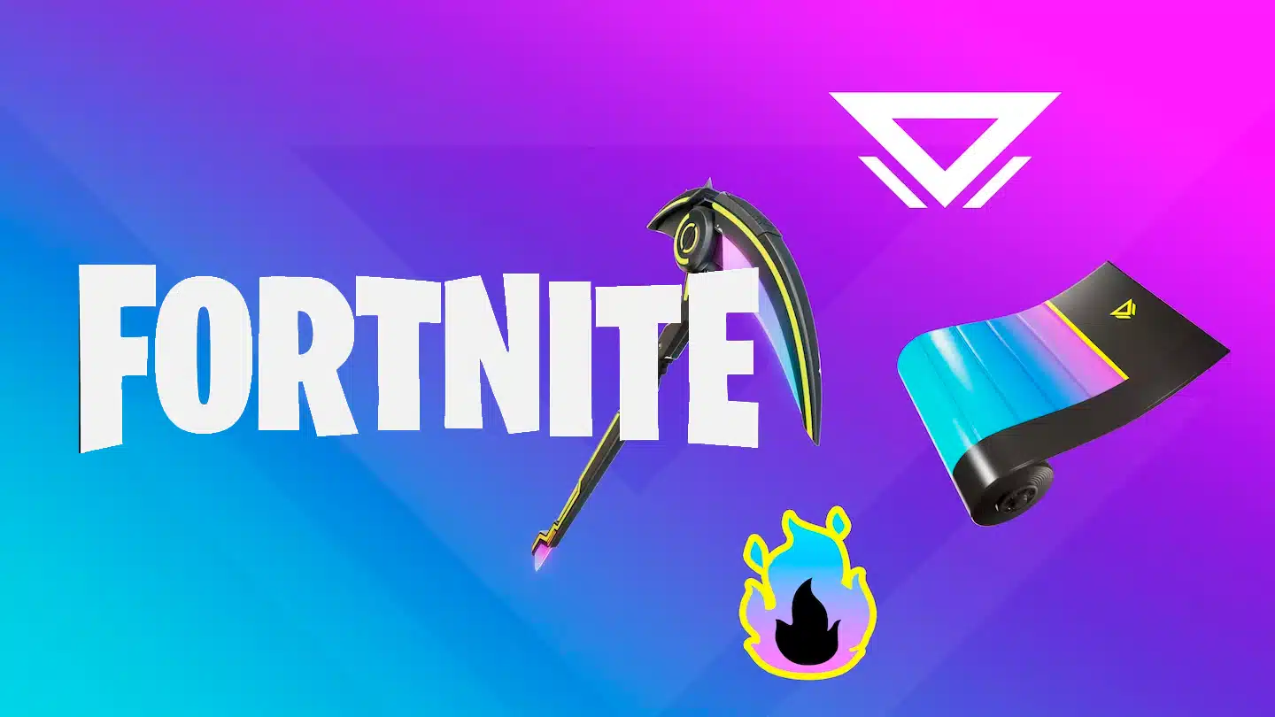 Imagaem dos equipamentos de Fortnite que fazem parte do bundle gratuito para jogadores de PlayStation