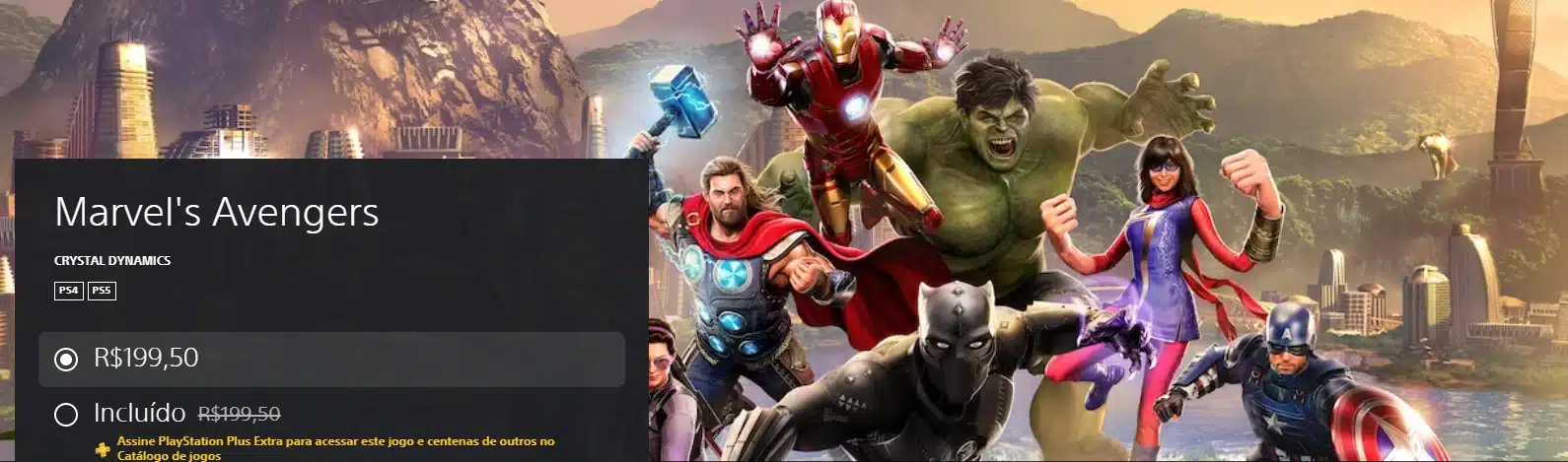 Marvel's Avengers no PS Plus Extra e Deluxe