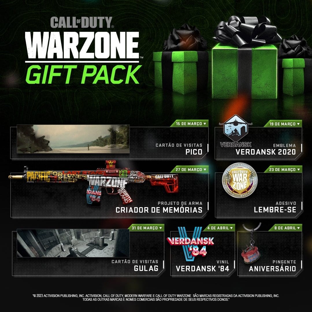 Warzone 2.0 e Modern Warfare 2 tem itens gratuitos na Loja