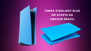 Tampa Starlight Blue do PS5 está com o menor preço já registrado na Amazon