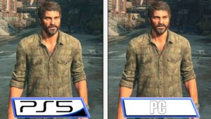 Compare The Last of Us Part I rodando no PS5 e no PC