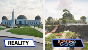 Compare: Los Angeles em Horizon Forbidden West Burning Shores vs. vida real