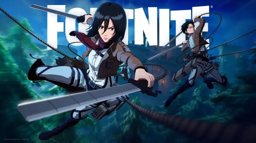 Attack on Titan chega ao Fortnite com skins e novo equipamento