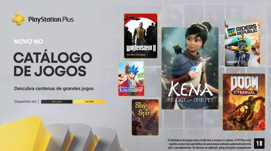 Jogos do PS Plus Extra e Deluxe de abril estão disponíveis; baixe aqui!