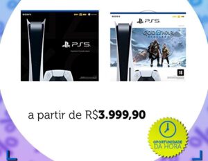 Amazon oferece PlayStation 5 e PS VR2 com desconto no PIX