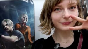 Modelo facial de Ashley grava momento em que compra Resident Evil 4