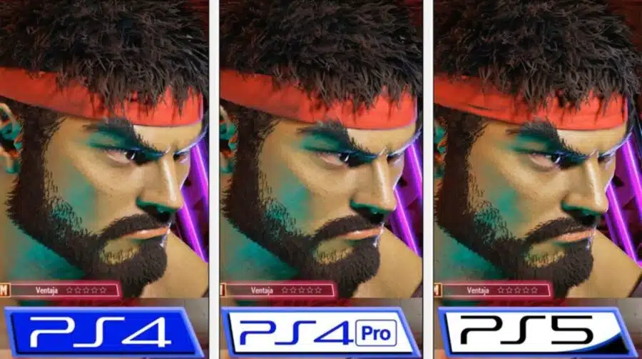 Compare Street Fighter 6 rodando no PS4, PS4 Pro e PS5