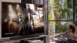 Casas Bahia oferece TV gamer com desconto; tem soundbar de brinde!