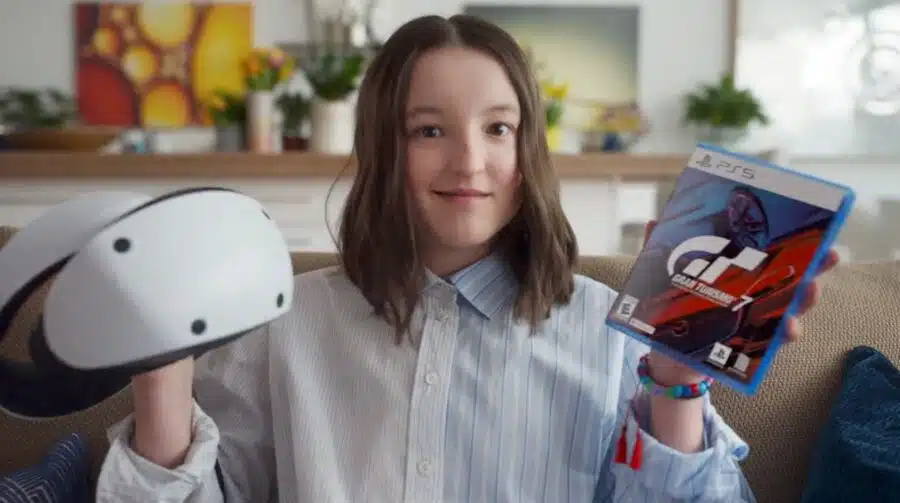 Bella Ramsey, de The Last of Us, estrela comercial de Gran Turismo 7 no PS VR2