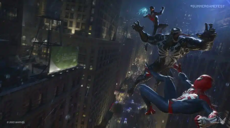 Peter, Miles e Venom: nova arte de Marvel's Spider-Man 2 é linda!