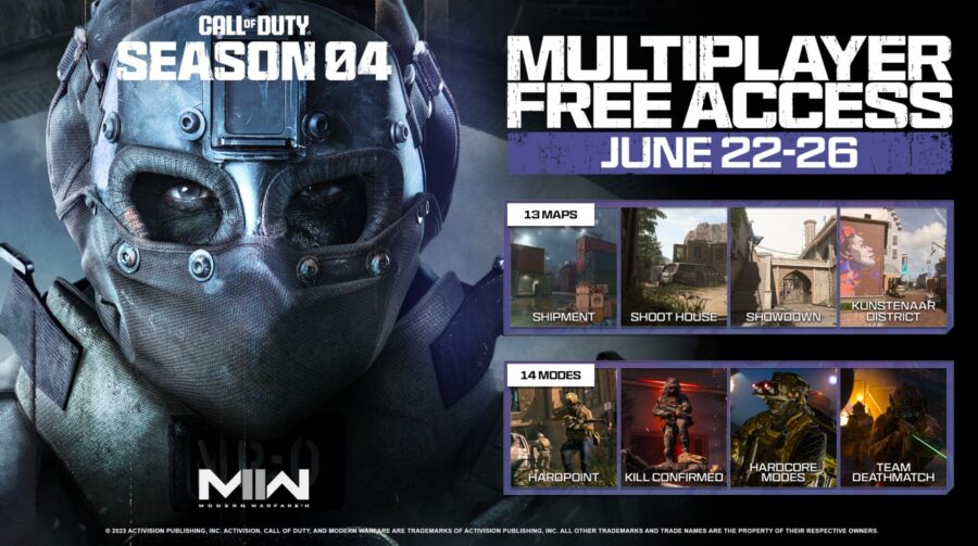 Call of Duty: Modern Warfare II terá fim de semana com multiplayer grátis