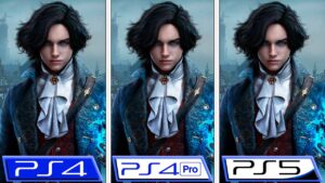 Compare: Lies of P rodando no PS4, PS4 Pro e PS5