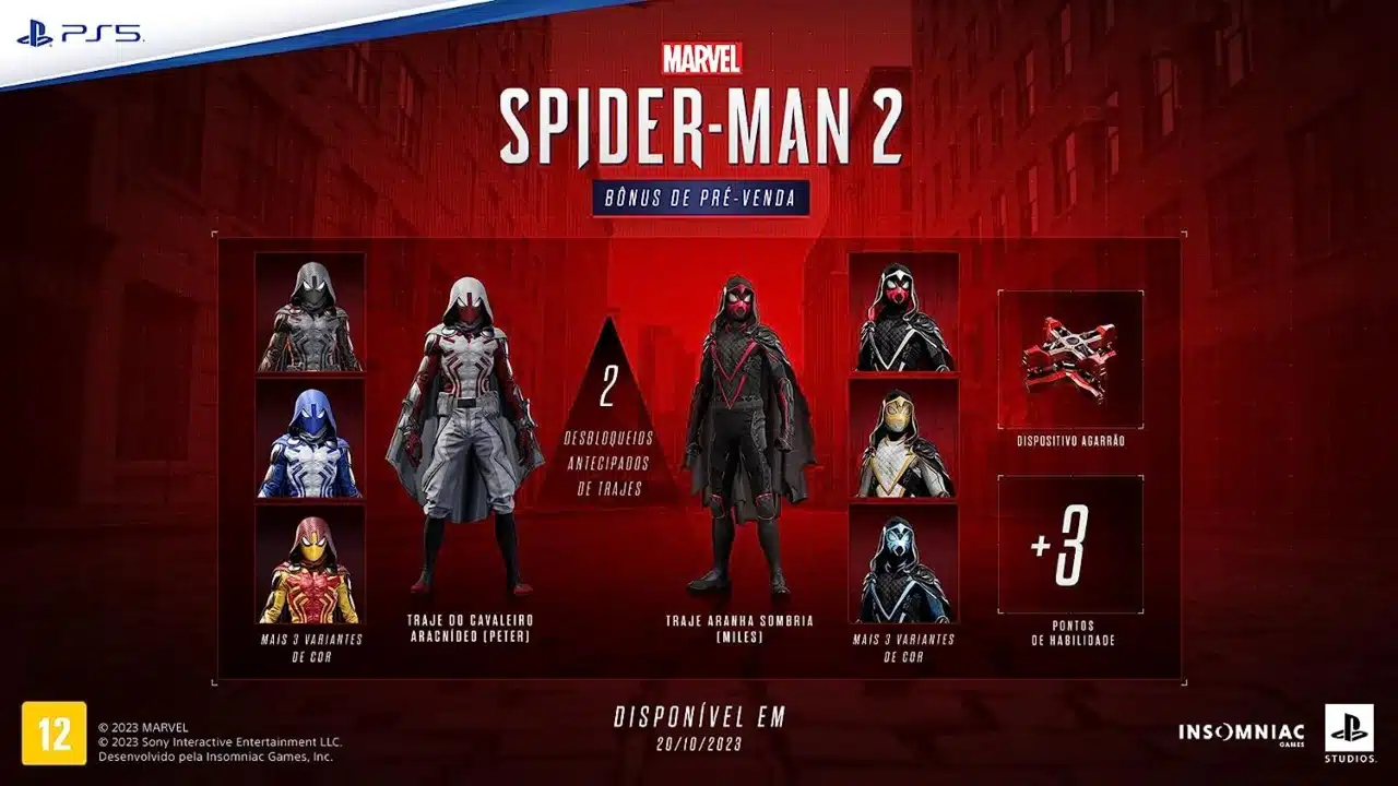 pre-venda de marvel's spider-man 2