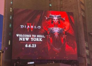 Inferno? Outdoor de Diablo IV em Nova York viraliza após queimadas