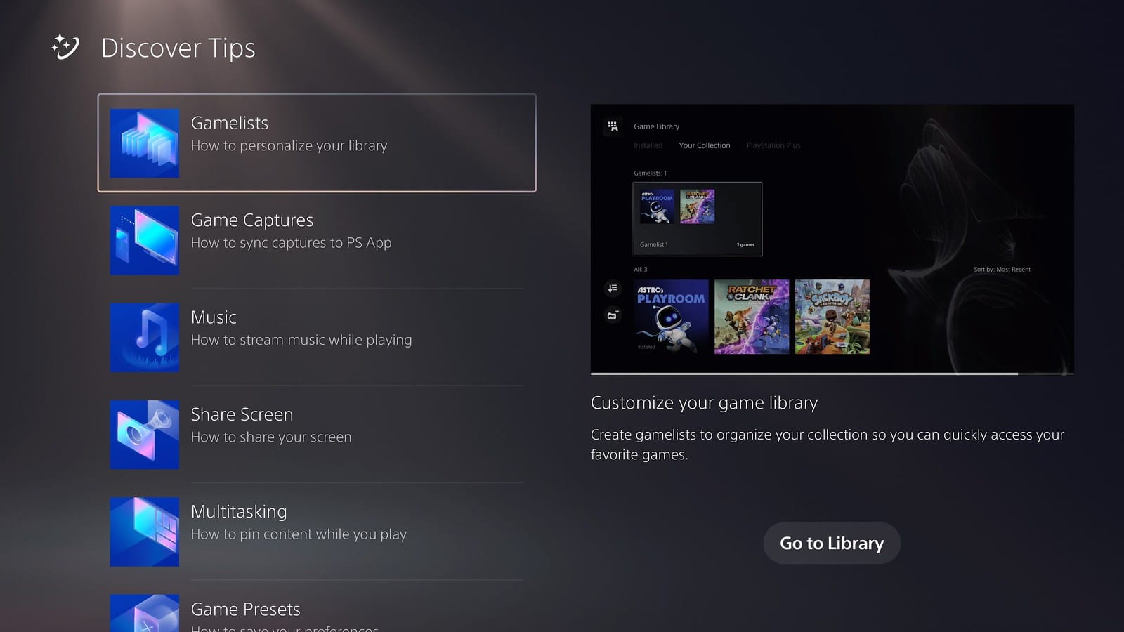 Sony anuncia novas funcionalidades para o PS5 8 Dicas PS5