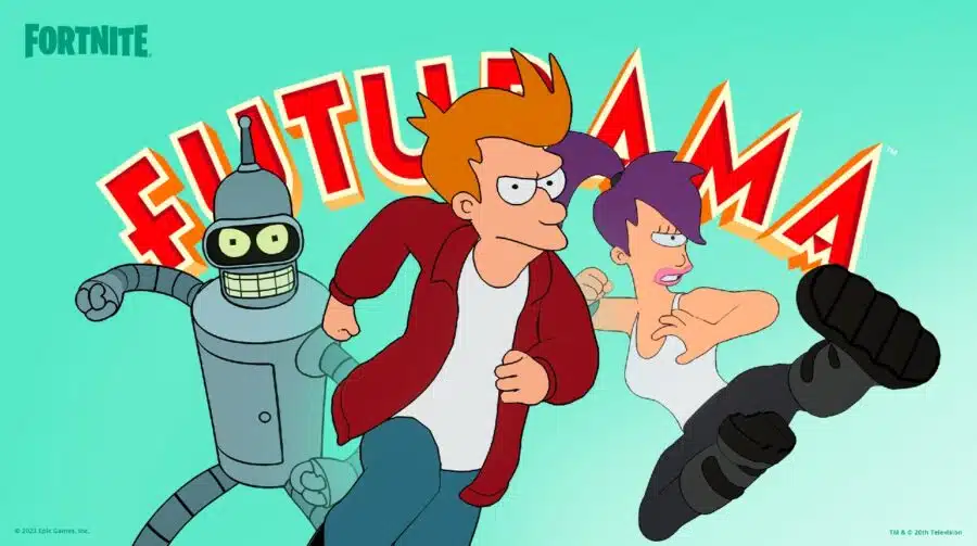 Futurama no Fortnite: Bender, Fry e Leela viram skins no game