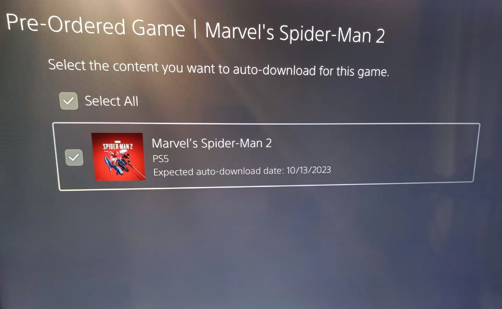 Marvel's Spider-Man 2 pré-load