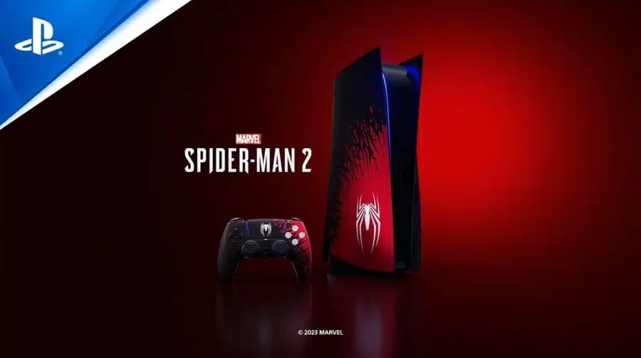 PS5 e DualSense temáticos de Spider-Man 2 são anunciados; veja