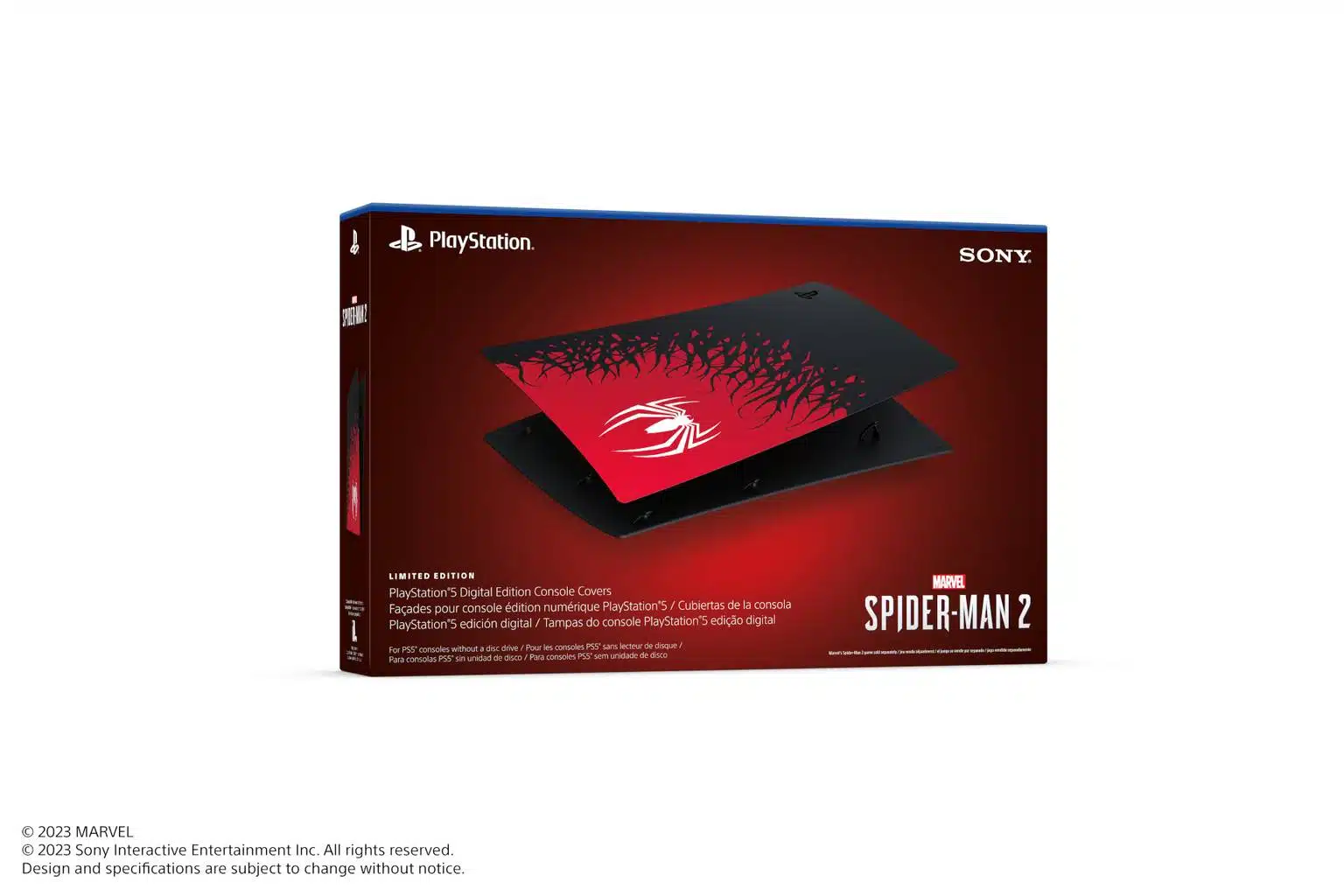 Que coisa linda a tampa de console PS5 do Spider-Man!