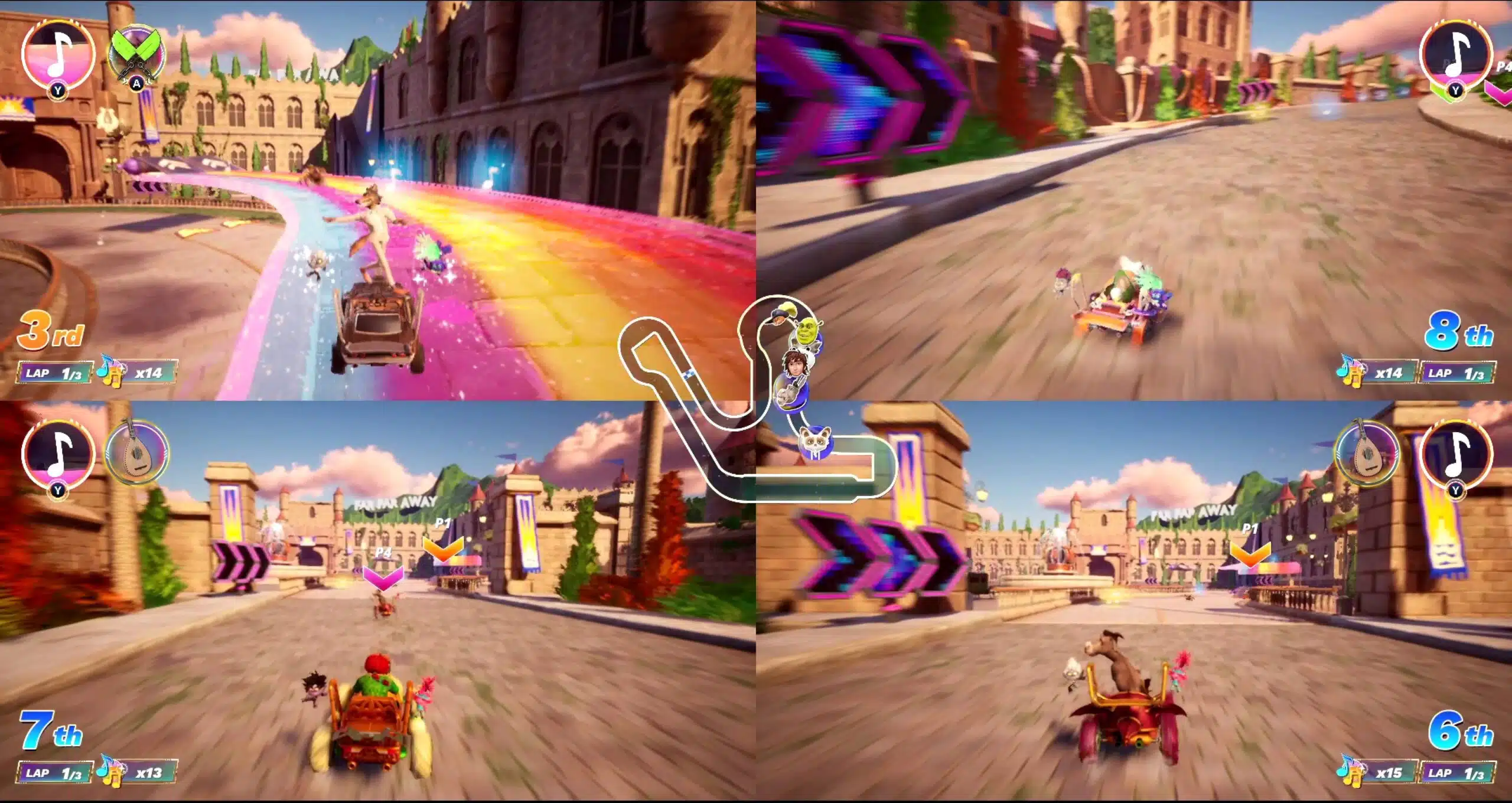 gameplay DreamWorks All-Star Kart Racing