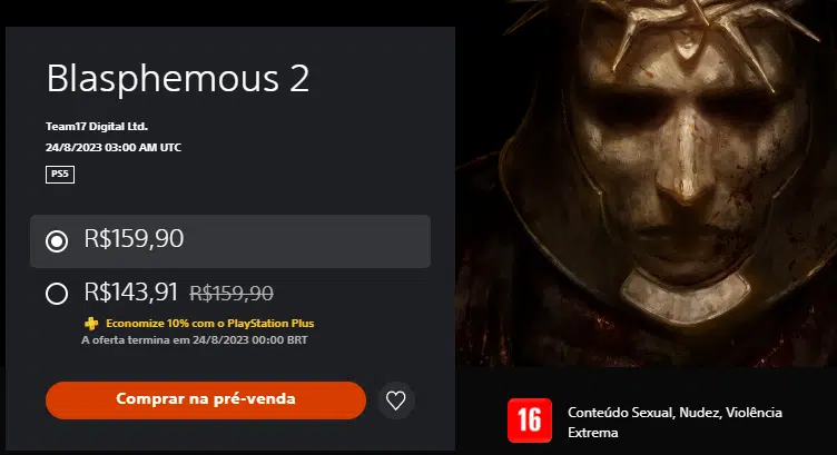 Blasphemous 2 na PS Store 