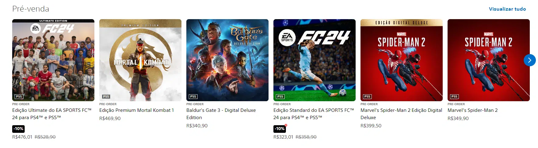 EA FC 24 na PS Store pré-venda