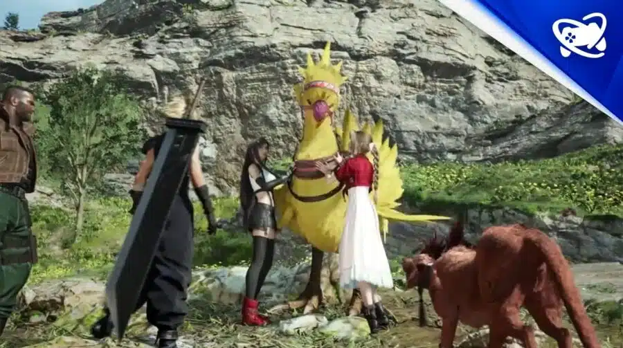 Final Fantasy VII Rebirth tem vídeo com Chocobos, motos e mais