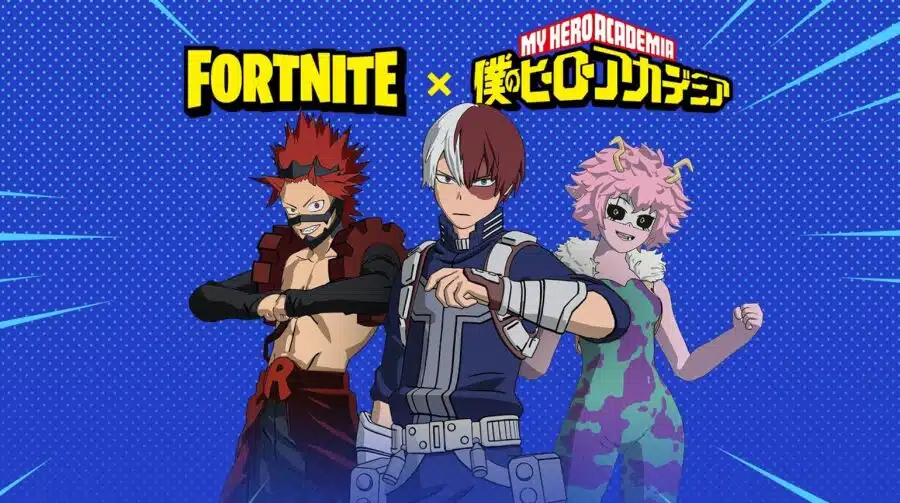 Novo patch de Fortnite traz My Hero Academia de volta