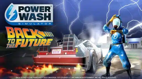 PowerWash Simulator terá DLC de “De Volta para o Futuro”