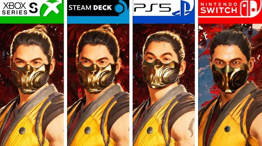 Compare Mortal Kombat 1 no PS5, Xbox Series, Nintendo Switch e Steam Deck