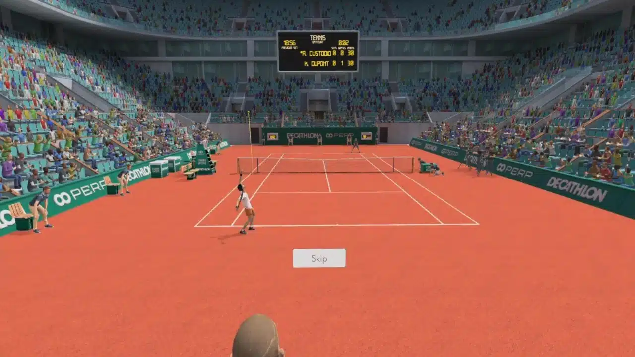 tennis on-court
