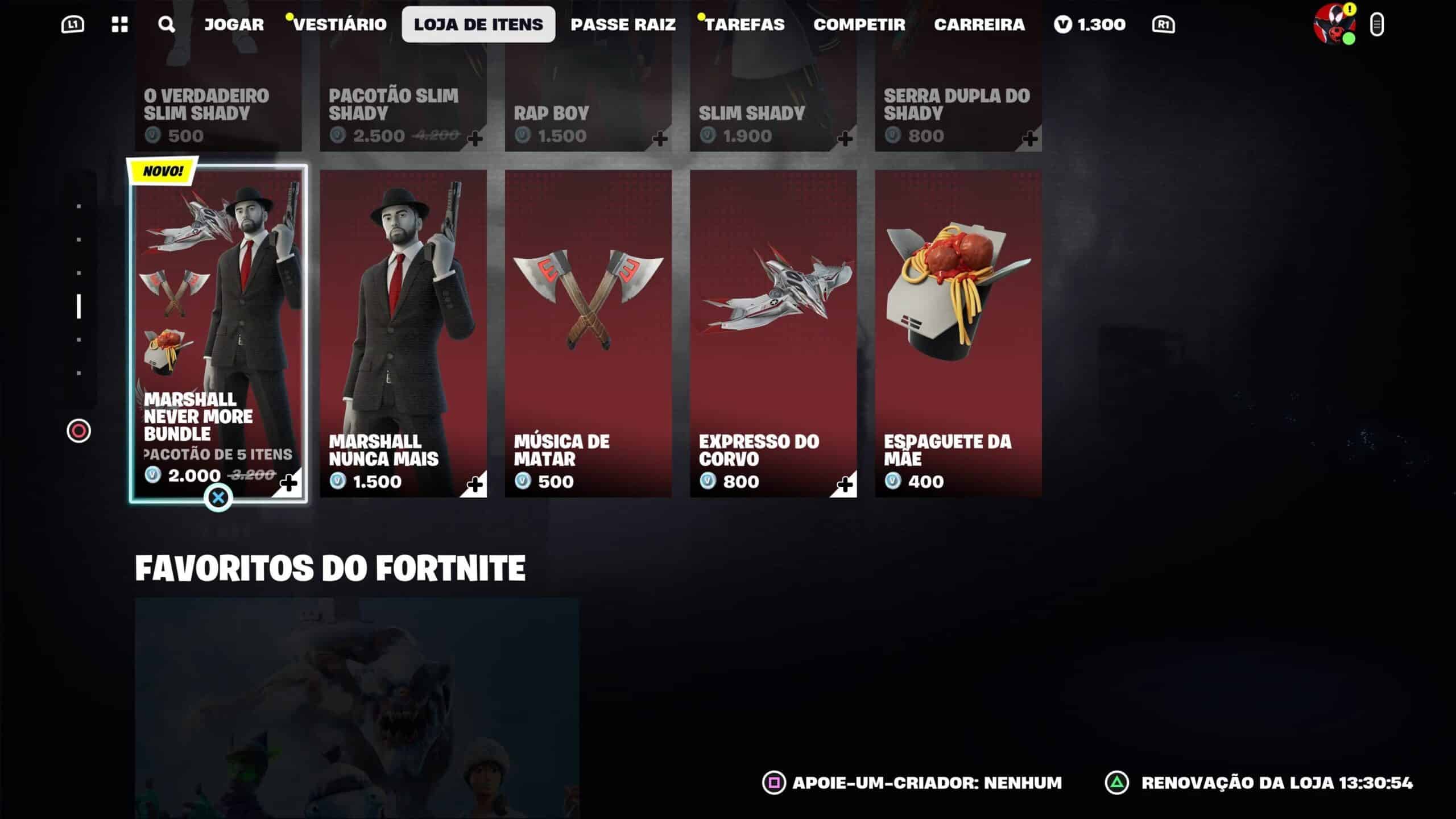 Fortnite já tem skins de Eminem na loja; veja preços 2 Eminem no Fortnite preço 2