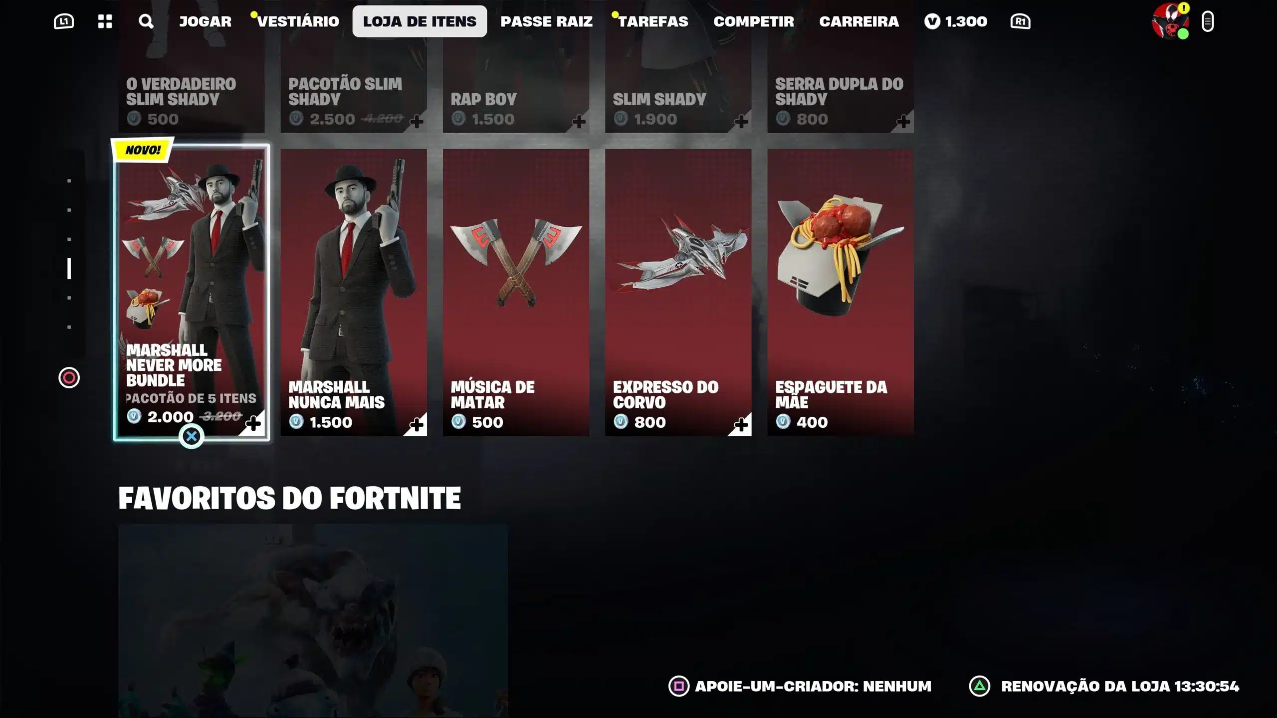 Eminem no Fortnite preço 2