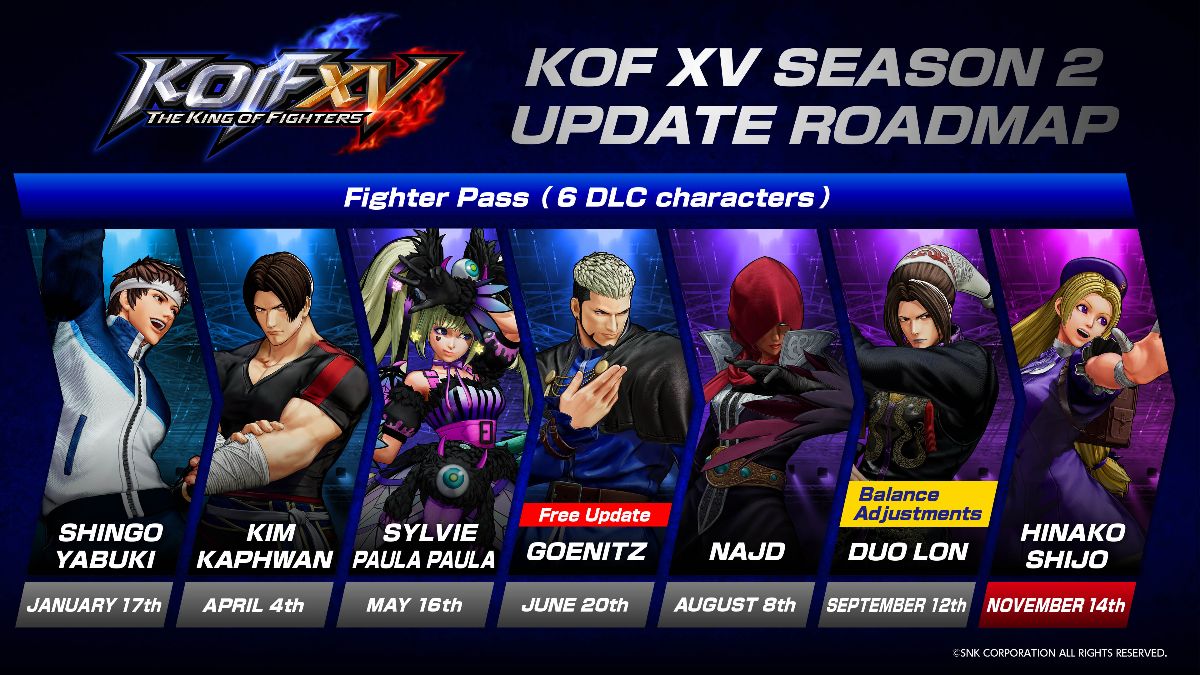 Nova lutadora de The King of Fighters XV chega em novembro