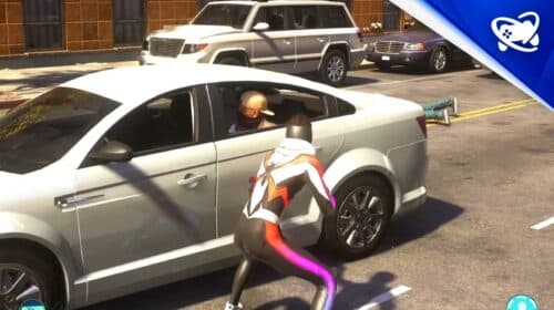 Karma! Bug faz ladrão ficar preso no carro durante crime em Spider-Man 2
