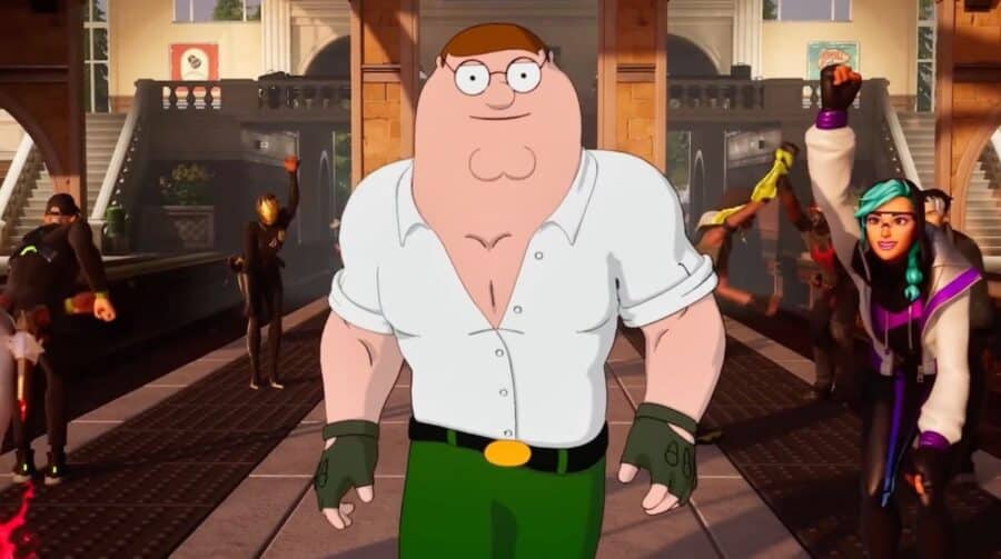 Skin de Peter Griffin em Fortnite tem referência à popular piada de 