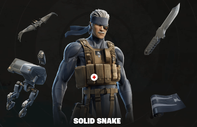 Solid Snake no Fortnite