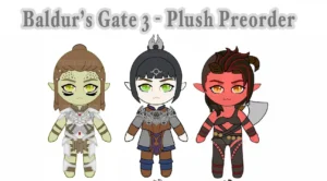 Personagens de Baldur’s Gate 3 ganham versões de pelúcia