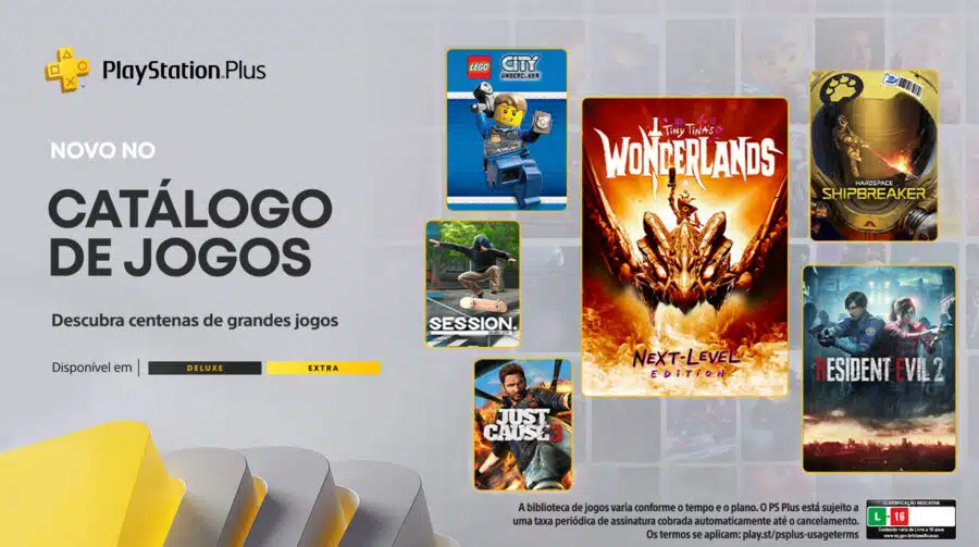 Jogos do PS Plus Extra e Deluxe de janeiro estão disponíveis