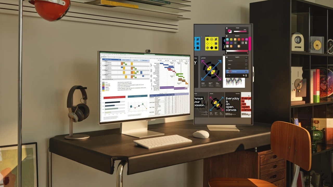 Monitor Samsung ViewFinity S9 chega ao Brasil com tela 5K de 27" 1 dois monitores Samsung ViewFinity S9