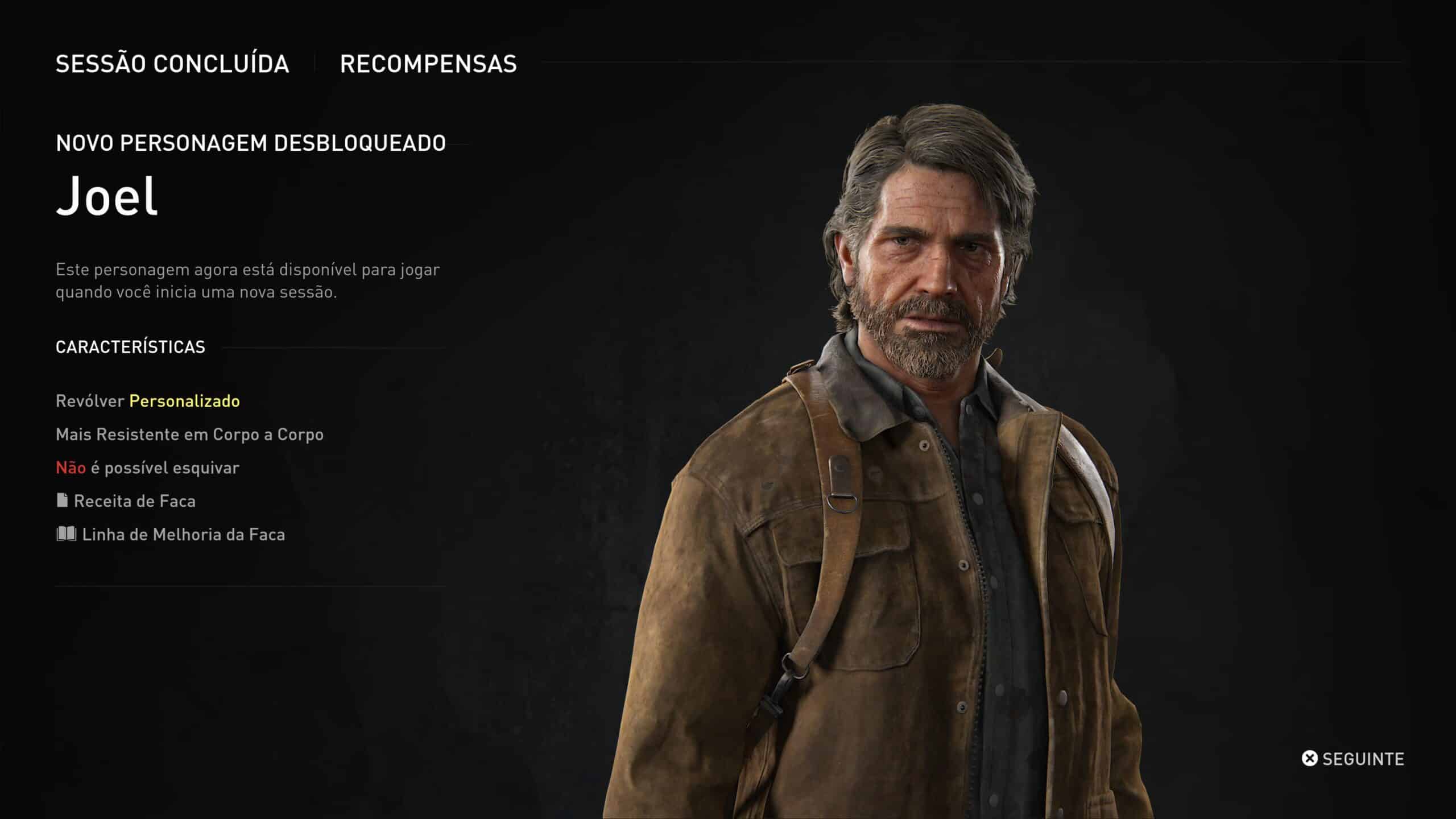Joel do modo Sem Volta em The Last of Us Parte II Remasterizado