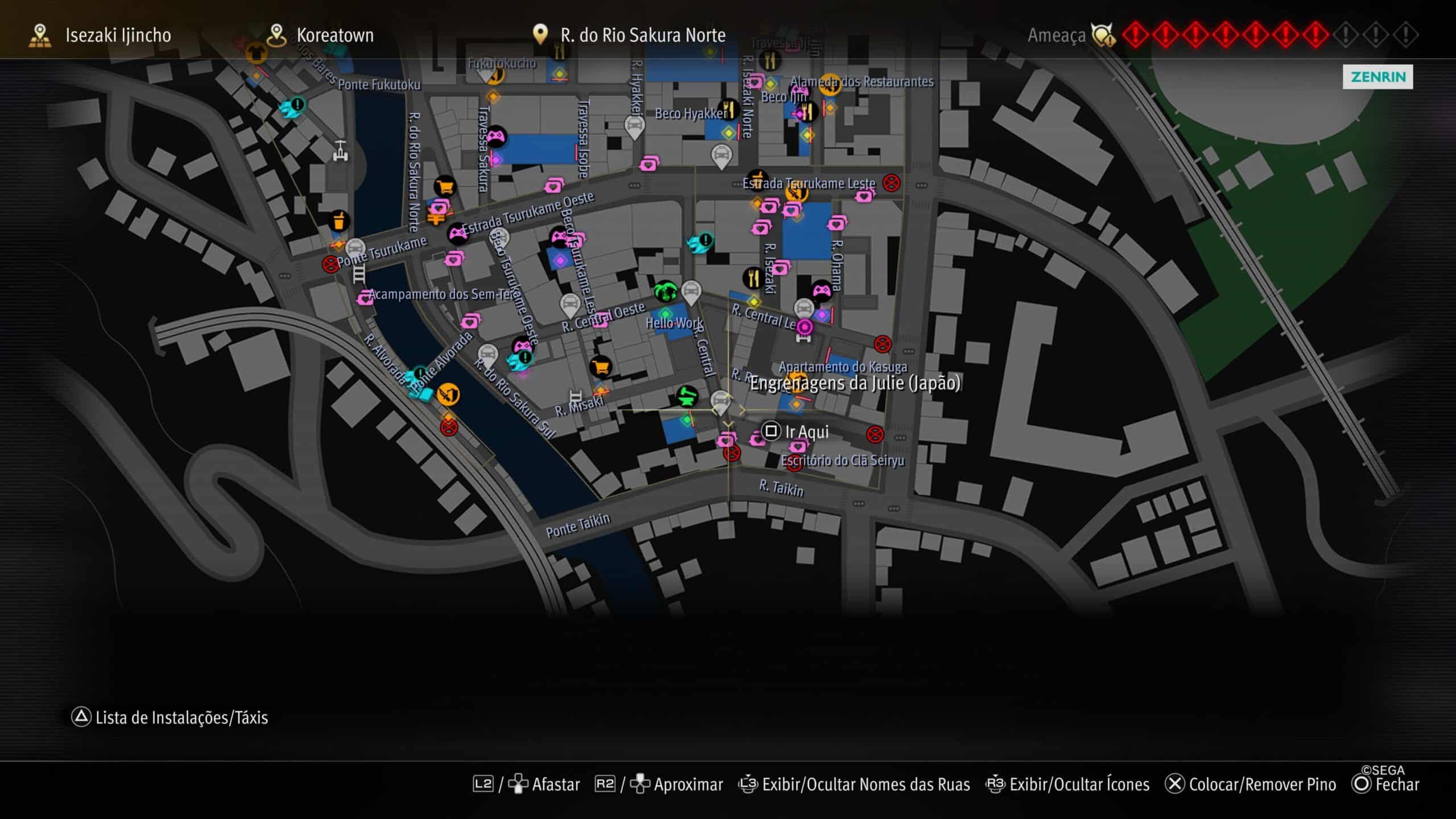 Mapa de Like a Dragon: Infinite Wealth
