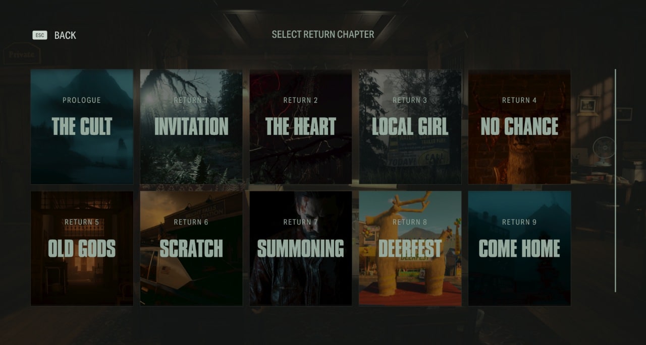Já disponível, patch de Alan Wake 2 adiciona seleção de capítulos 1 alan wake 2