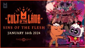 DLC gratuito de Cult of the Lamb, “Sins of the Flesh” chega em 16 de janeiro