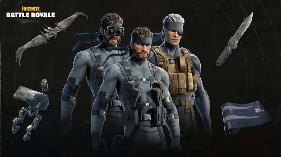Skin de Solid Snake chega amanhã (23) ao Passe de Batalha de Fortnite