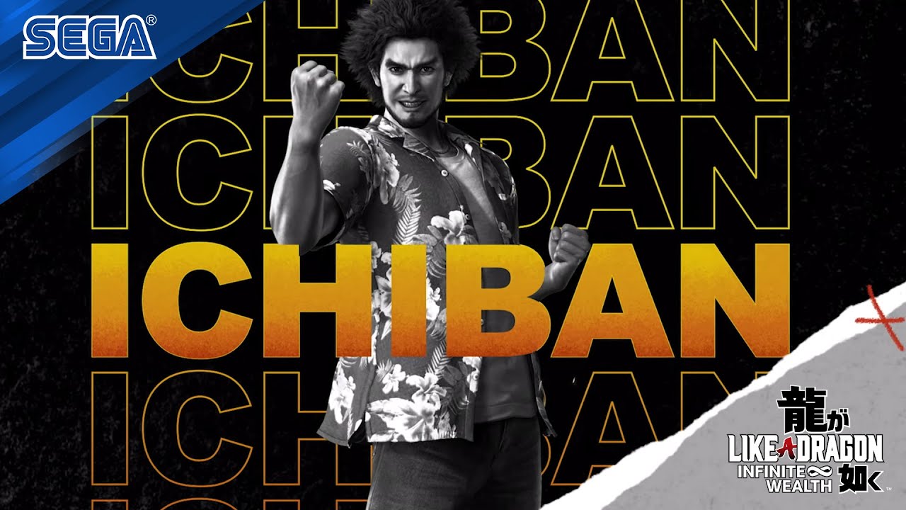 Jogadores amam Like a Dragon: Infinite Wealth, mas criticam “DLCs McDonald's” 1 imagem de like a dragon: infinite wealth com o nome ichiban e com um rapaz com cabelo grande, punho cerrado e roupa tropical