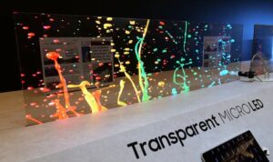 Tela de MicroLEDs transparentes da Samsung impressiona na CES 2024