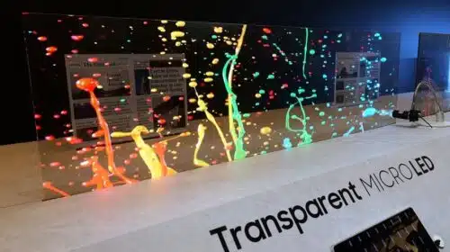 Tela de MicroLEDs transparentes da Samsung impressiona na CES 2024